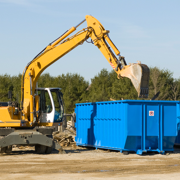 how many times can i have a residential dumpster rental emptied in Hartly DE